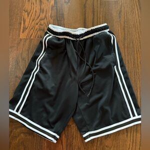 Legend Black and White Men's Athletic Shorts size small retro look and length